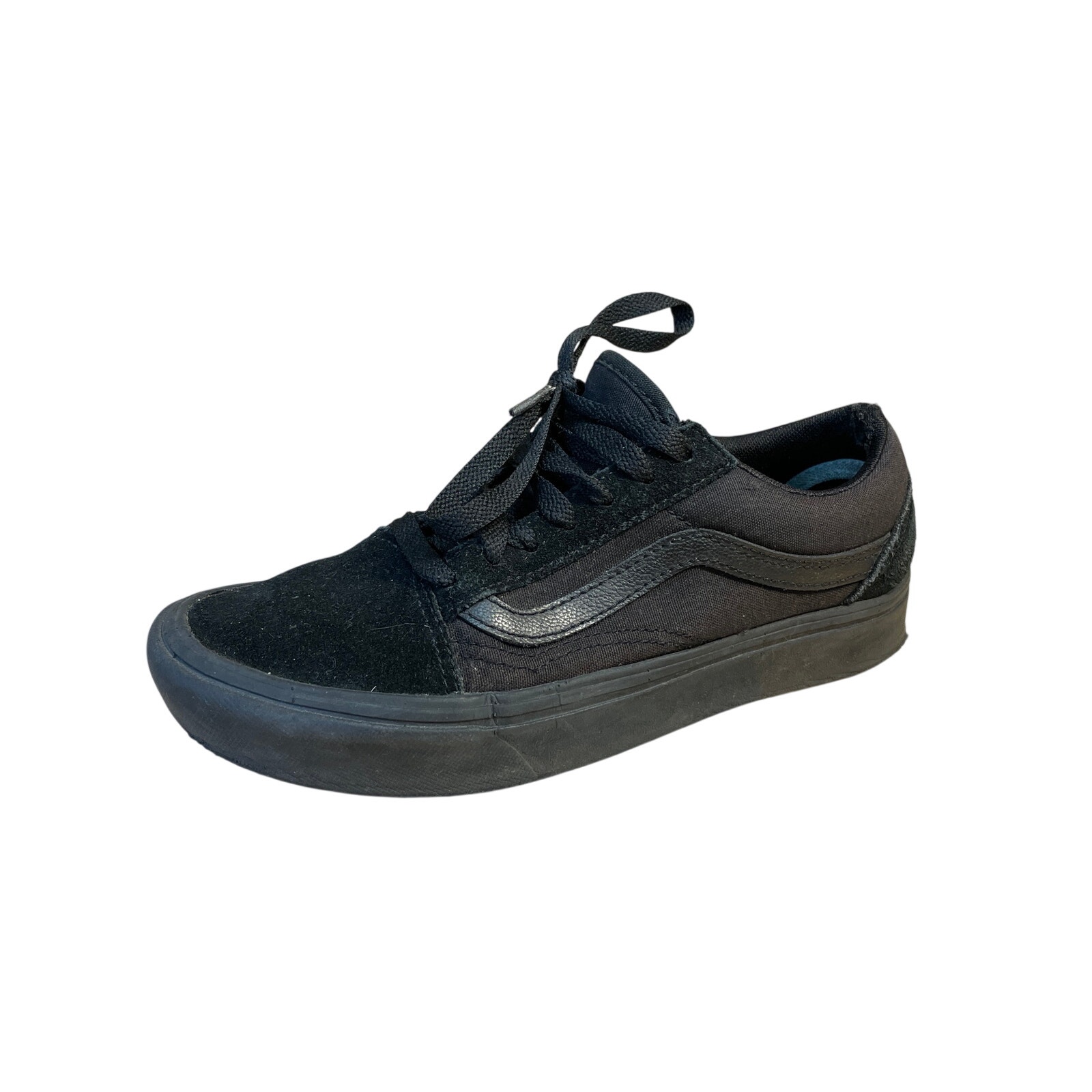 Vans Old Skool Unisex Black Lace Up Low Top Suede Casual Sneakers Shoes Size 6